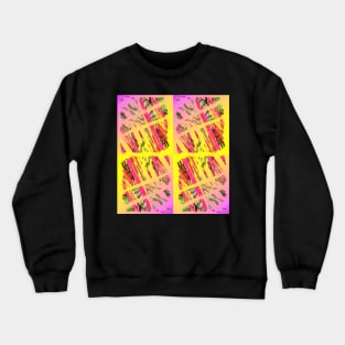 Rhubarb, Rhubarb pink and yellow modern trending Crewneck Sweatshirt